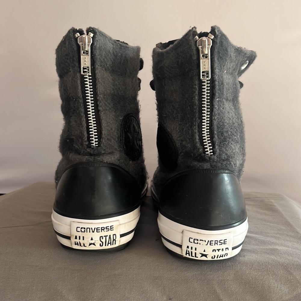 Converse All Star Chuck Taylor Woolrich Hi Top plaid sneakers women’s size 7.5 - Picture 4 of 8